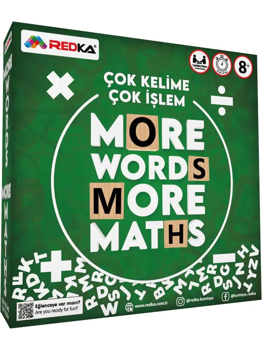 Ahşap Kelime Oyunu - Redka Çok Kelime Çok İşlem Oyunu - Matematik Oyunu Kelime Oyunu