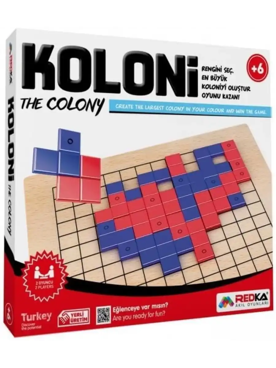 Ahşap Koloni Oyunu - Akıl ve Zeka Oyunu - Squares Oyunu - Redka Koloni Oyunu - Strateji Oyunu