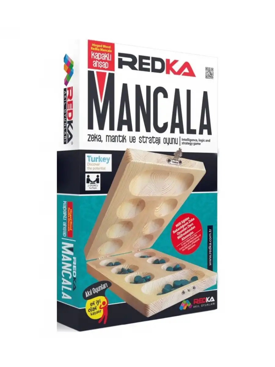 Ahşap Mangala Oyunu - Akıl ve Zeka Oyunu - Mangala Oyunu - Redka Mangala Oyunu - Strateji Oyunu
