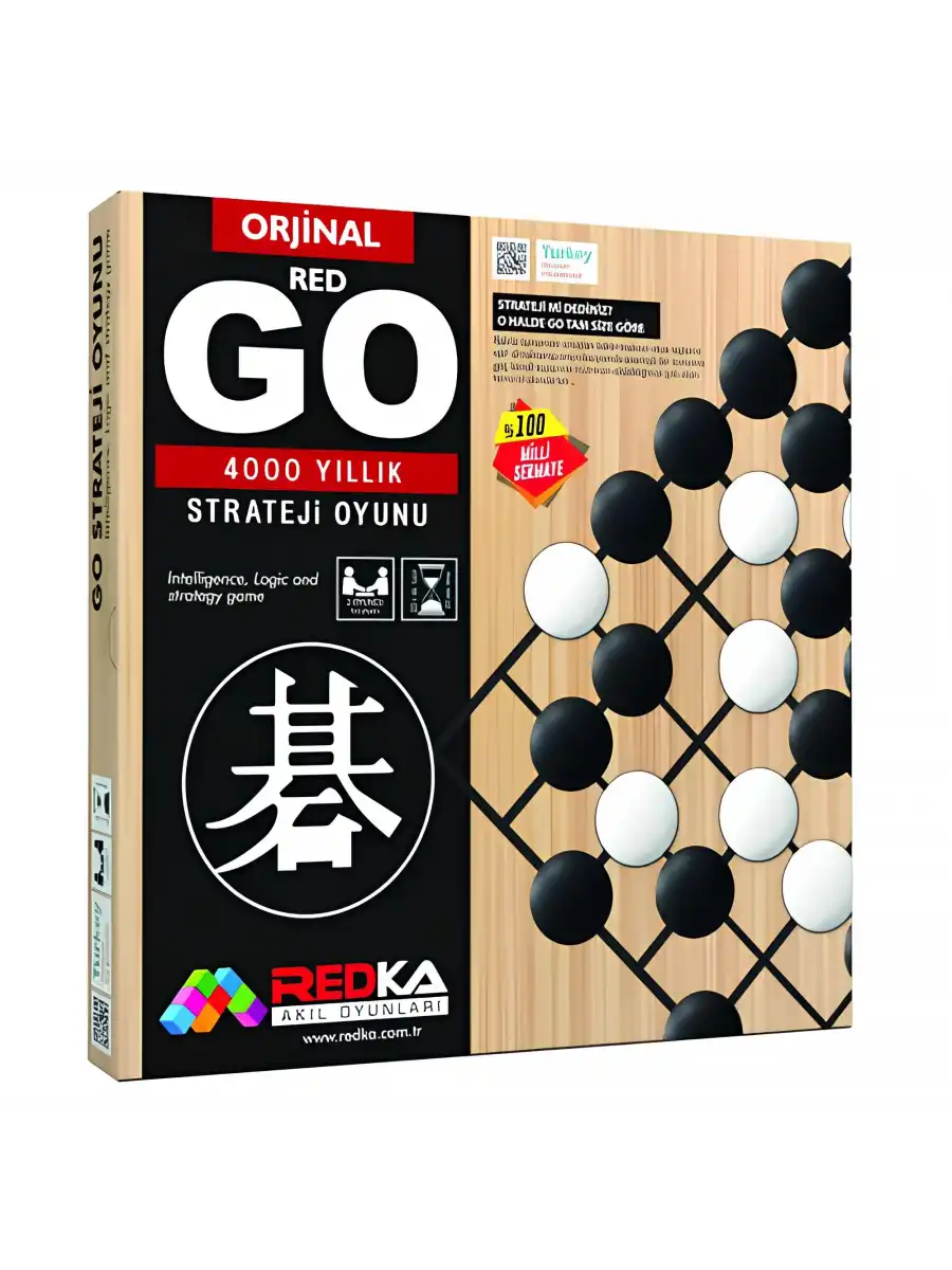 Ahşap Orijinal Go Oyunu - Akıl ve Zeka Oyunu - Ahşap Go Oyunu - Redka Go Oyunu - Strateji Oyunu