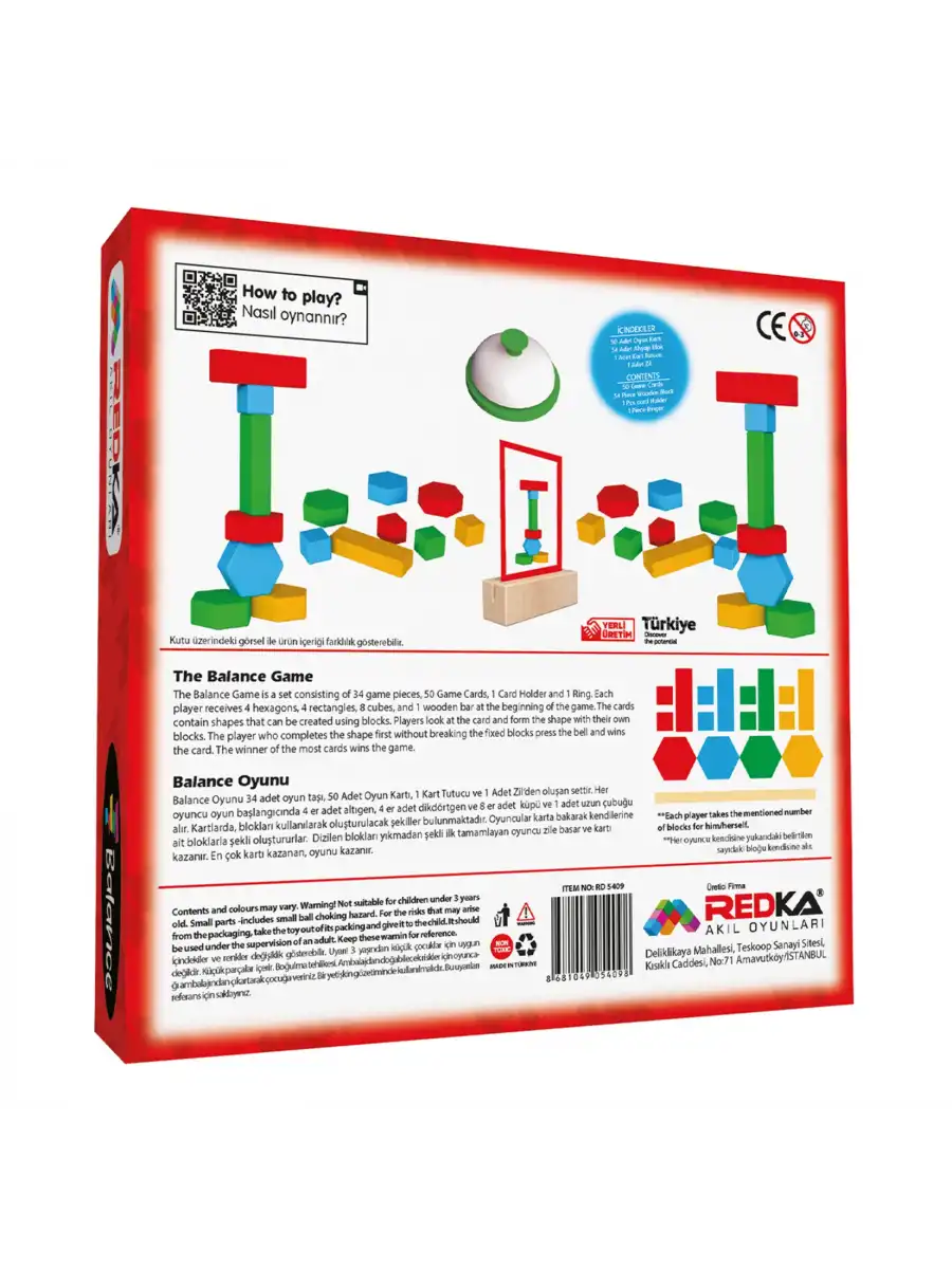 Ahşap Play Pattern Oyunu - Akıl ve Zeka Oyunu - Görüntü İşleme Oyunu - Redka Balance Oyunu