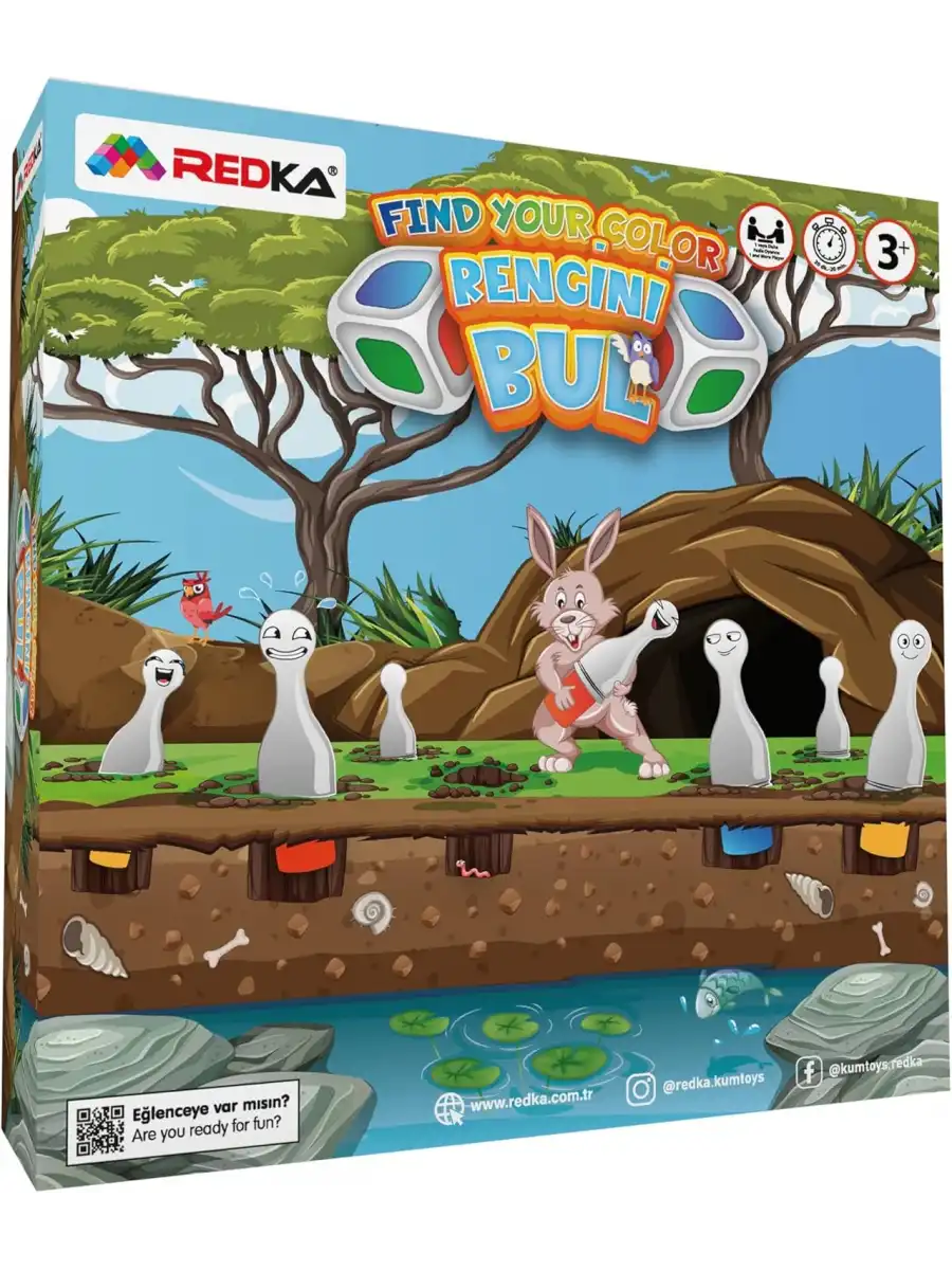 Ahşap Redka Rengini Bul Oyunu - Renk Bulma Oyunu - Renkleri Bulmaca Hafıza Oyunu