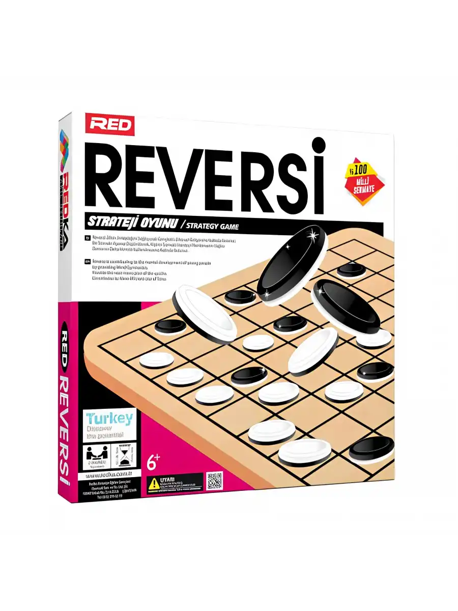 Ahşap Reversi Oyunu - Akıl ve Zeka Oyunu - Reversi Oyunu - Redka Reversi Oyunu - Strateji Oyunu