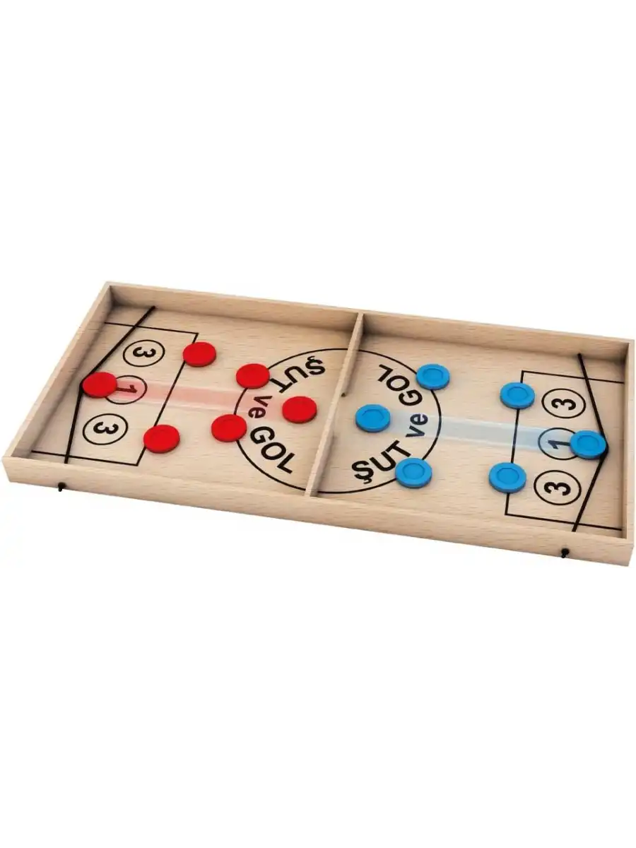 Ahşap Şut ve Gol Oyunu - Ahşap Oyuncaklar - Fast Finger Oyunu - Redka Şut ve Gol Oyunu