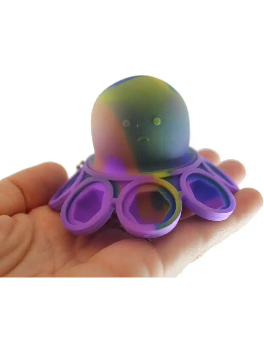 Ahtapot Popİt Oyuncak (1 Adet) - Popit Stres Oyuncak - Pıt Pıt Oyuncak - Hayvan Popit - Fidget Stres Oyuncak
