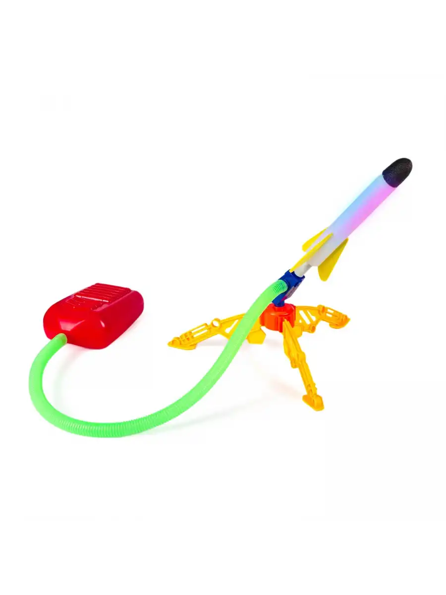Air Rocket Tekli Seti - Roket Oyuncak - 2 Roket Ve Havalı Roketatar - Tekli Açık Hava Oyuncağı - Airrocket