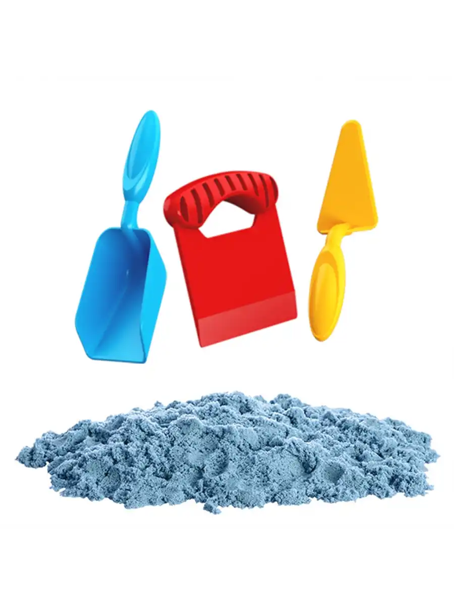 Art Sand Aksesuarlı Mavi Oyun Kumu 500 Gr. - Kinetik Kum Seti - Natural Kum - Doğal Kum
