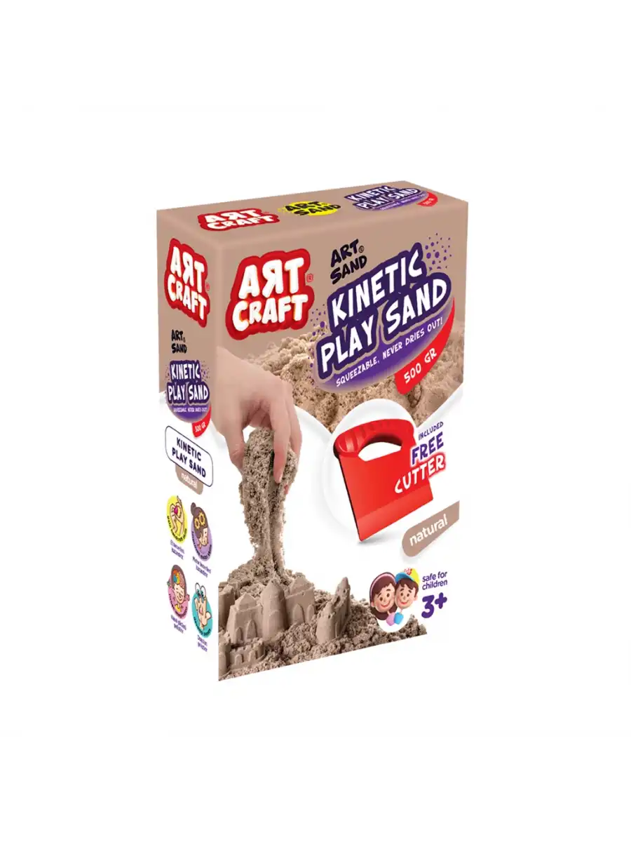 Art Sand Aksesuarlı Natural Oyun Kumu 500 Gr. - Kinetik Kum Seti - Natural Kum - Doğal Kum