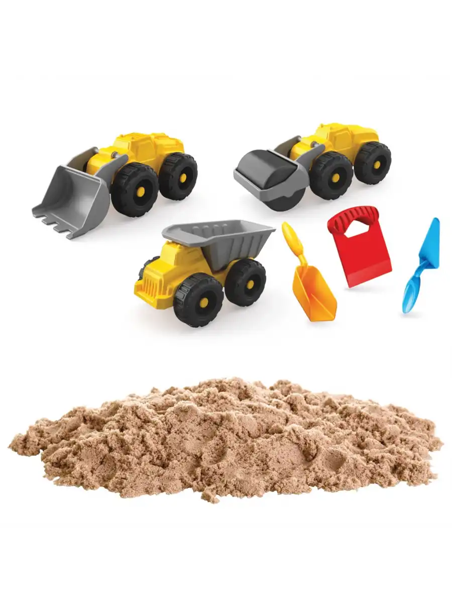 Art Sand İş Makineleri Kum Seti 750 Gr. - Oyun Kumu Seti - Kinetik Kum Seti - Natural Kum - Doğal Kum