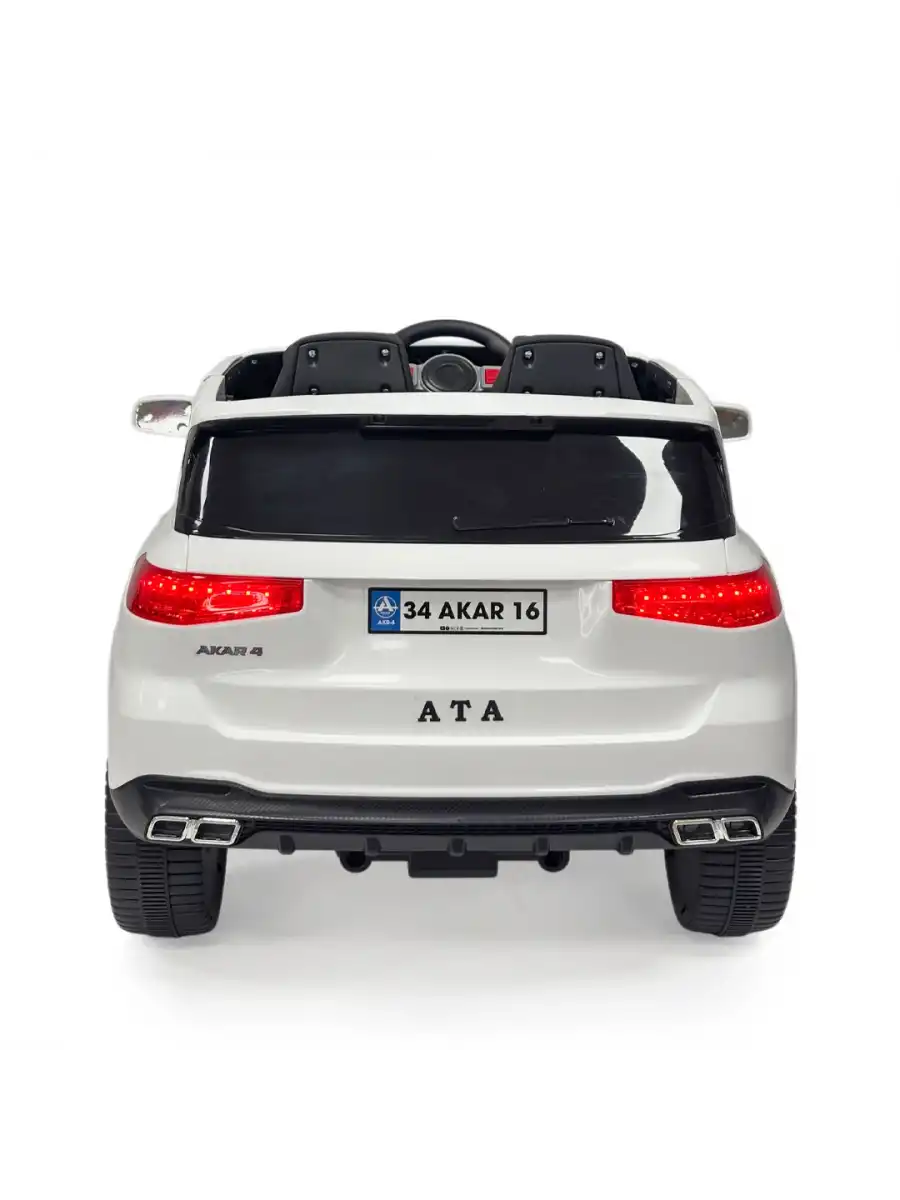 Ata GT Beyaz Uzaktan Kumandalı 4X2 12 Volt Akülü Araba - RC Togg Akülü Araba Tog Akülü Araç