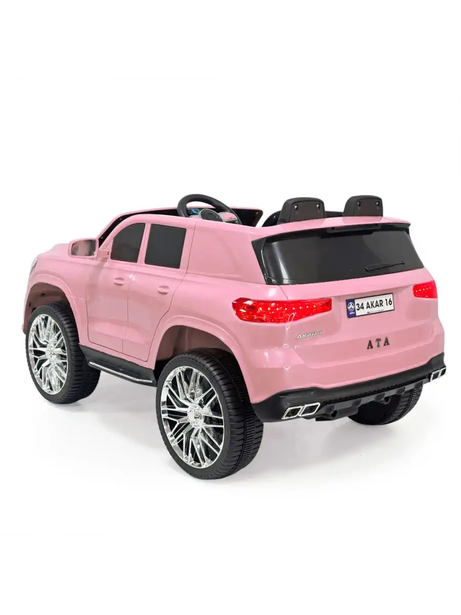 Ata GT Pembe Uzaktan Kumandalı 4X2 12 Volt Akülü Araba - RC Togg Akülü Araba Tog Akülü Araç