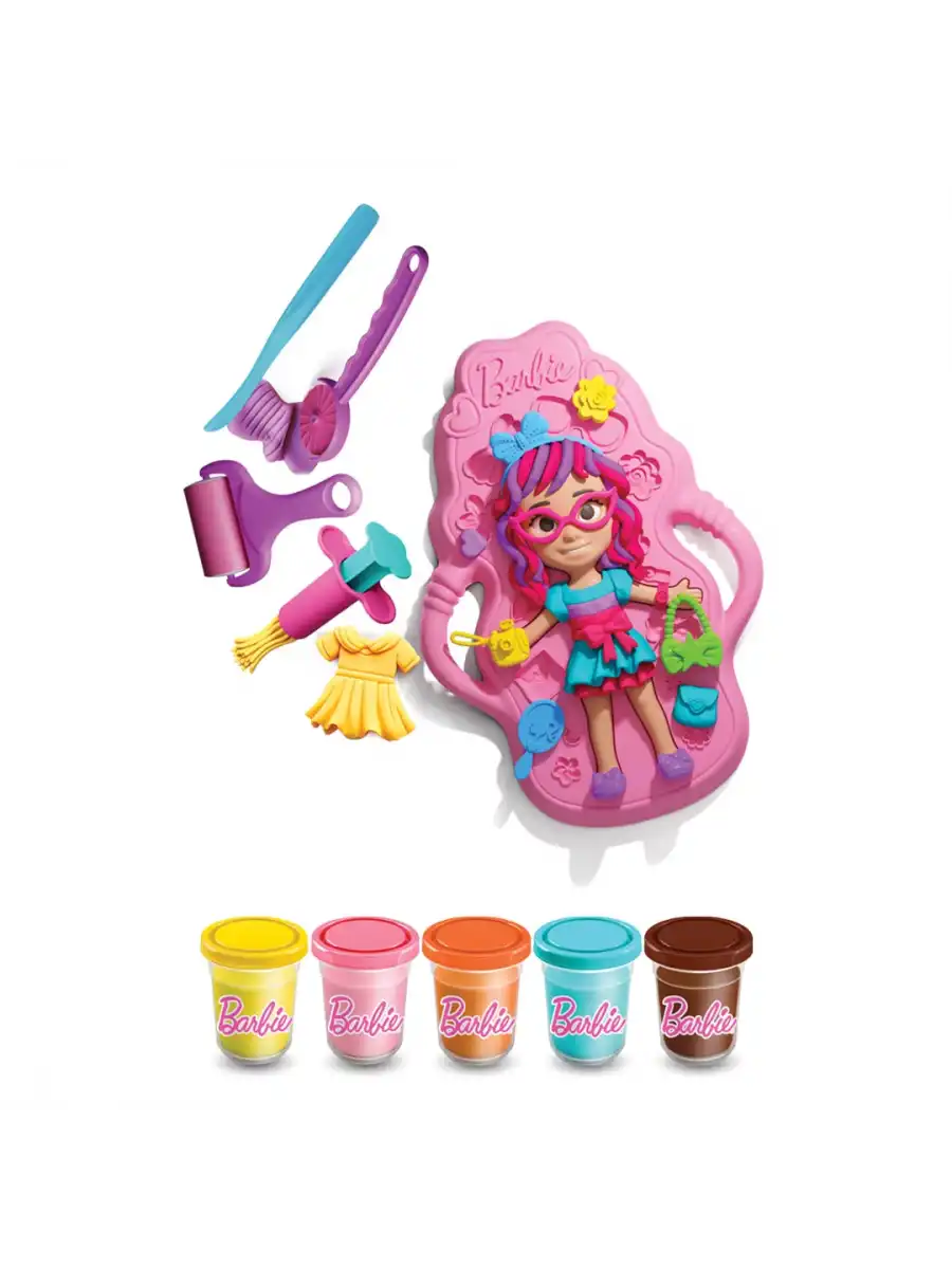 Barbie Bebek Giydirme Hamur Seti 280 Gr. - Oyun Hamuru Seti - Hamur Setleri - Hamur Kalıpları - Barbie Hamur Seti