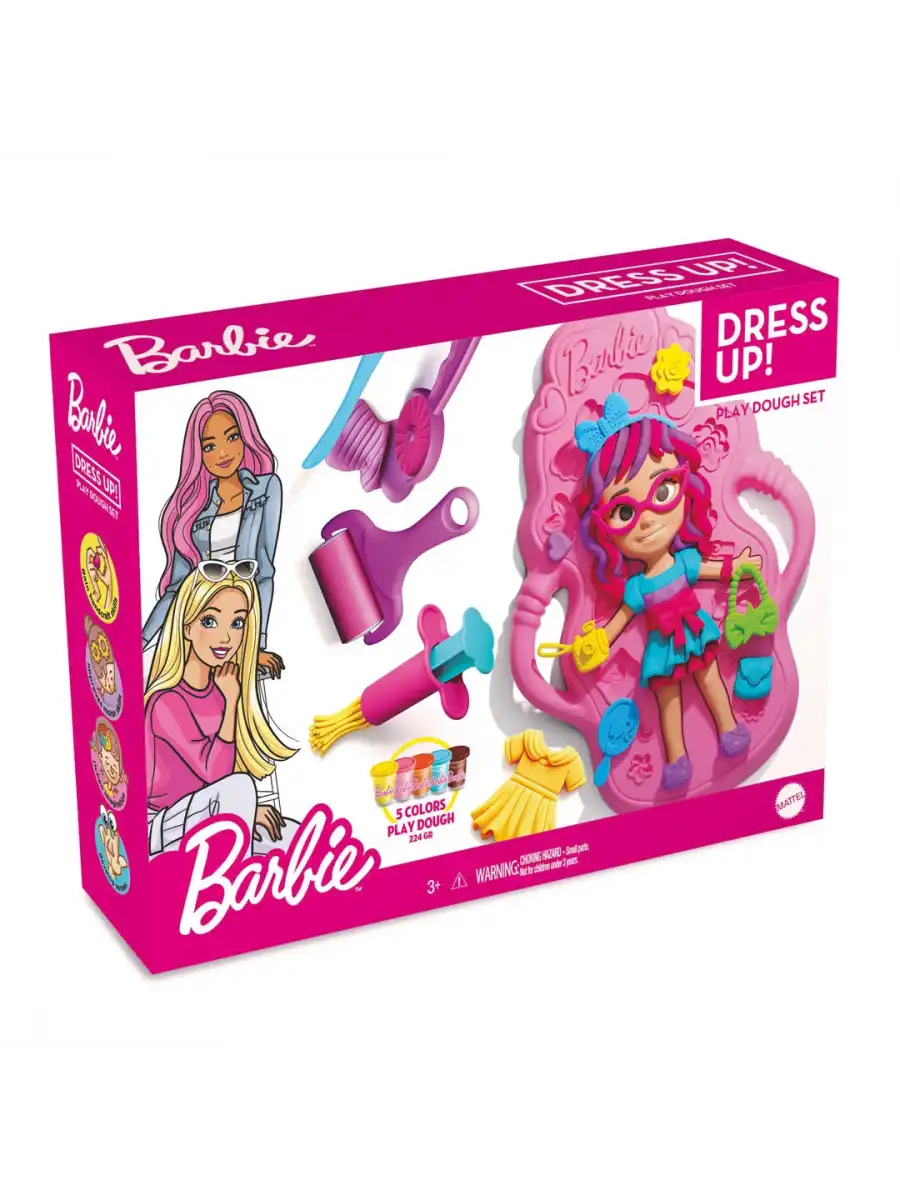Barbie Bebek Giydirme Hamur Seti 280 Gr. - Oyun Hamuru Seti - Hamur Setleri - Hamur Kalıpları - Barbie Hamur Seti