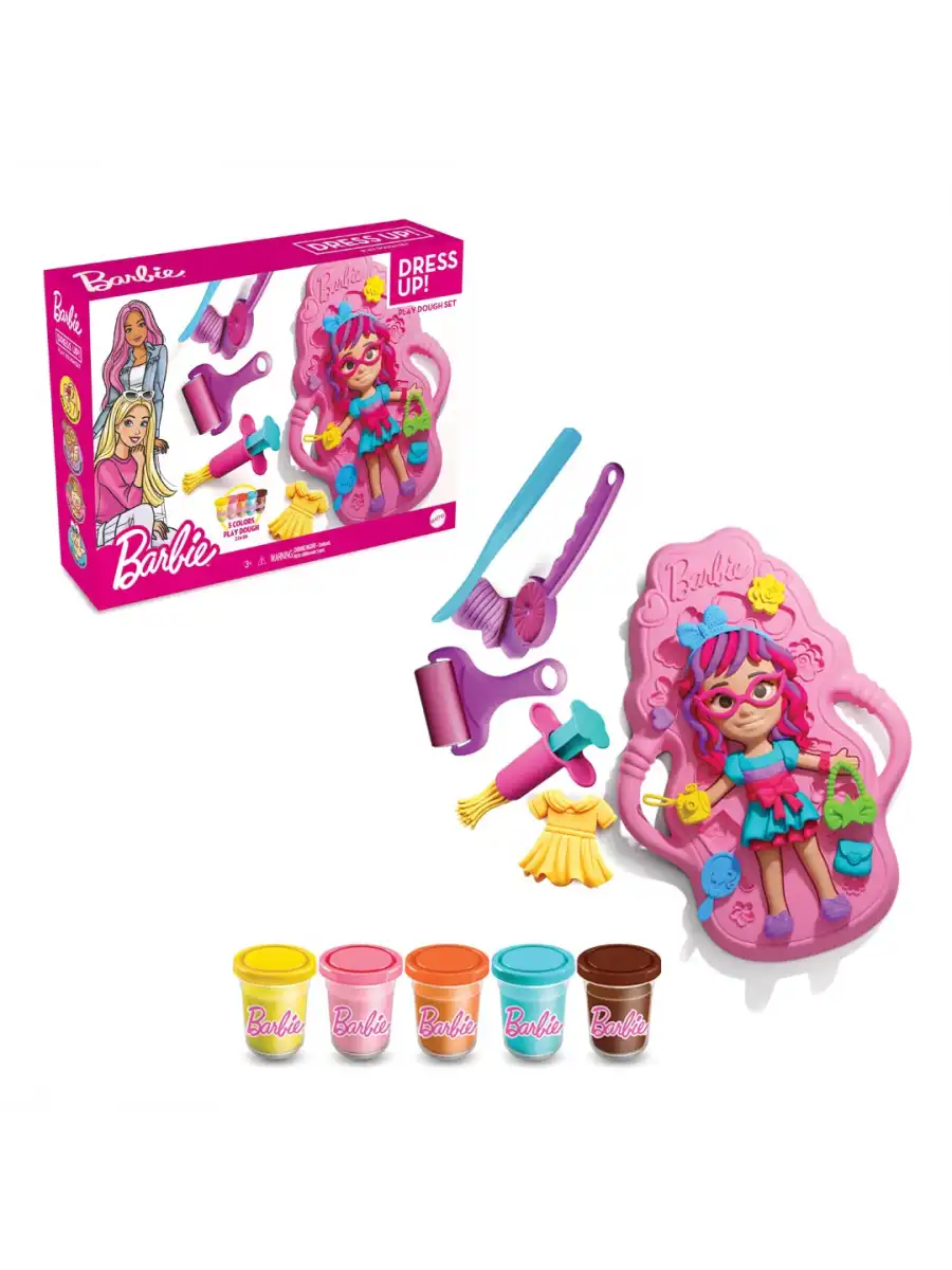 Barbie Bebek Giydirme Hamur Seti 280 Gr. - Oyun Hamuru Seti - Hamur Setleri - Hamur Kalıpları - Barbie Hamur Seti