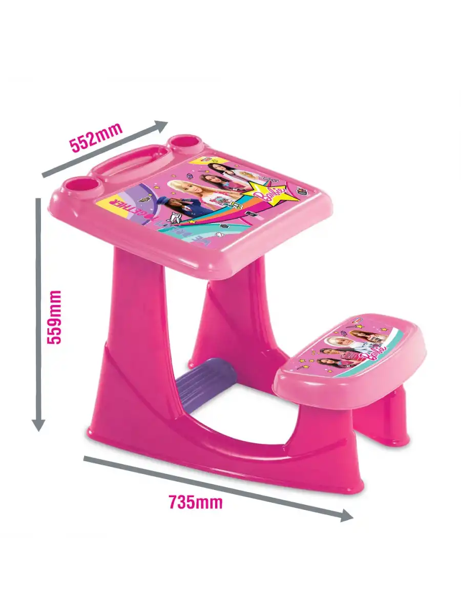 Barbie Çalışma Masası - Çalışma Masaları - Eğitici Masa - Aktivite Masası
