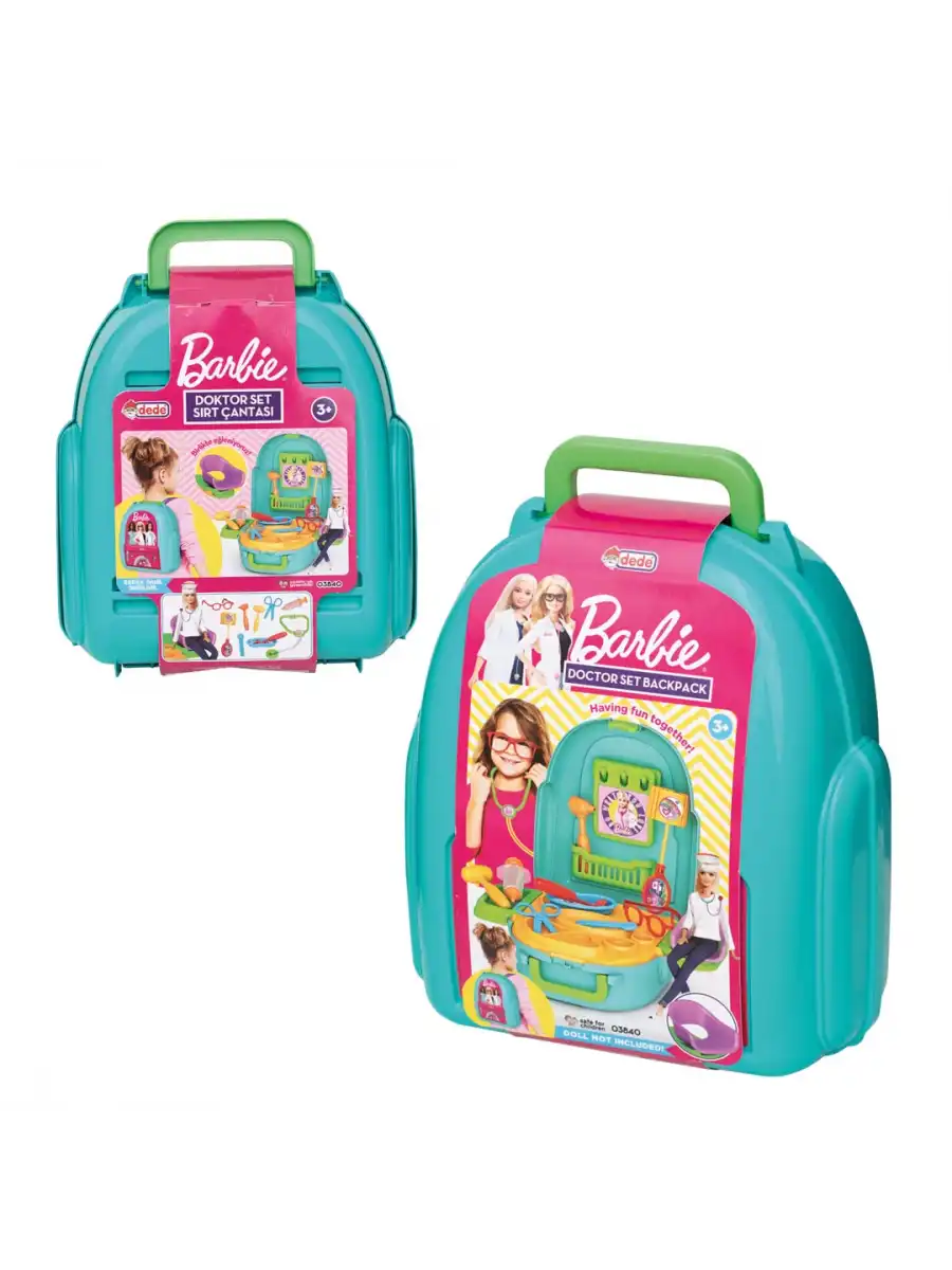Barbie Doktor Seti Sırt Çantası - Doktor Setleri - Doktor Oyuncak Seti