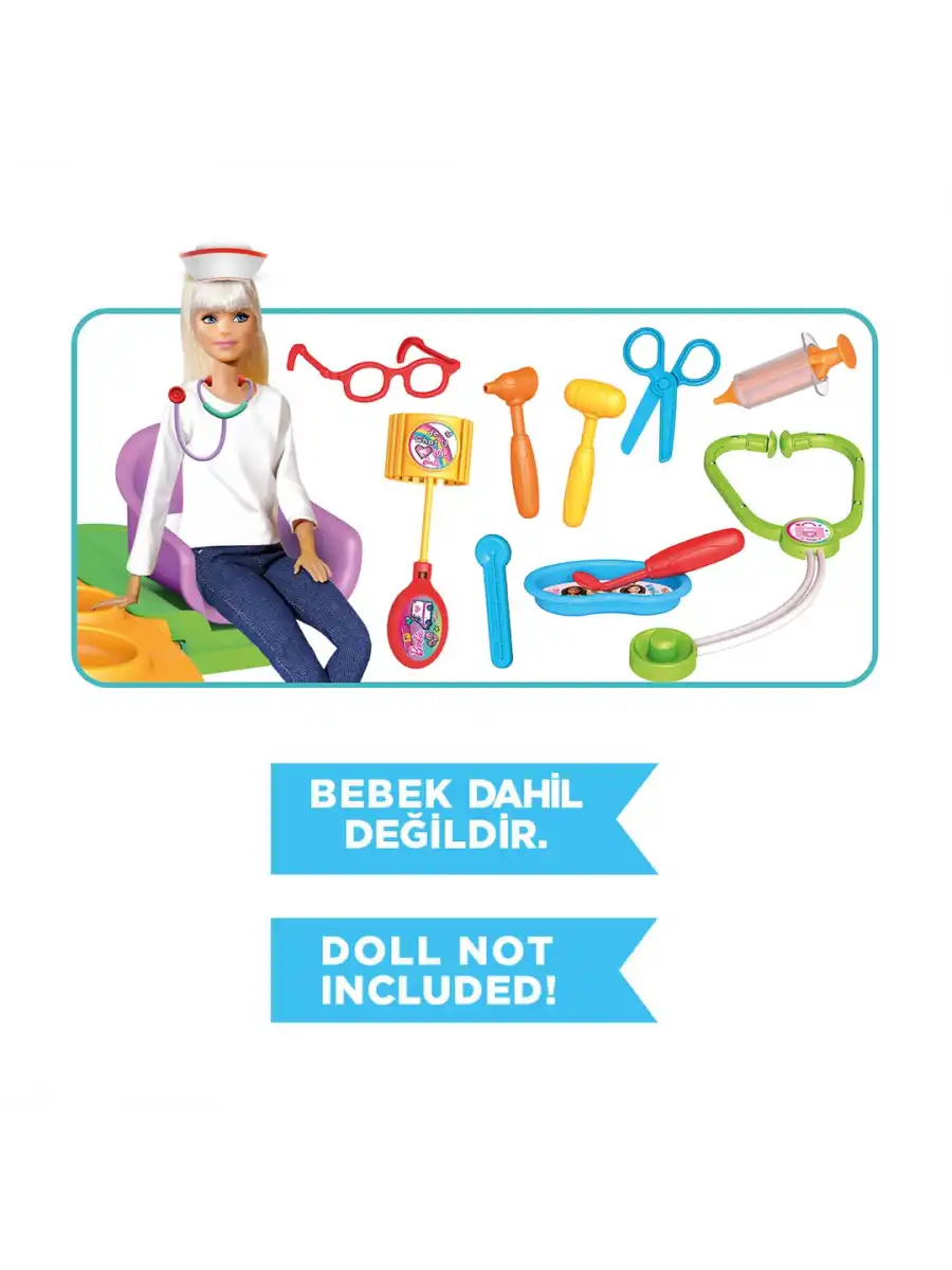 Barbie Doktor Seti Sırt Çantası - Doktor Setleri - Doktor Oyuncak Seti