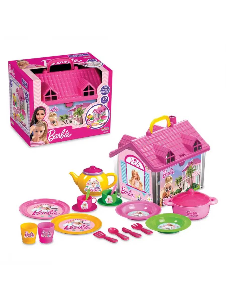 Barbie Ev Çay Seti - Mutfak Setleri - Çay Seti - Bardak Oyuncak - Kahve
