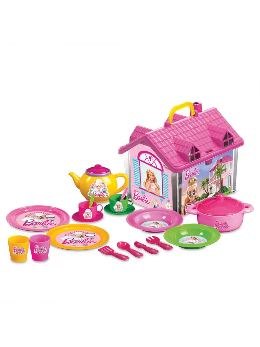 Barbie Ev Çay Seti - Mutfak Setleri - Çay Seti - Bardak Oyuncak - Kahve