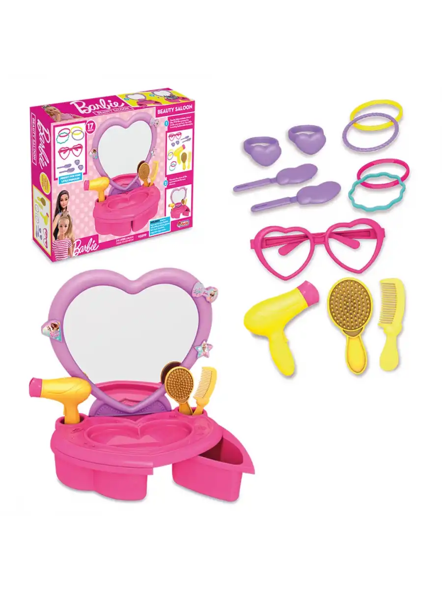 Barbie Güzellik Salonu - Güzellik Setleri - Kuaför Oyuncak Seti - Makyaj Seti