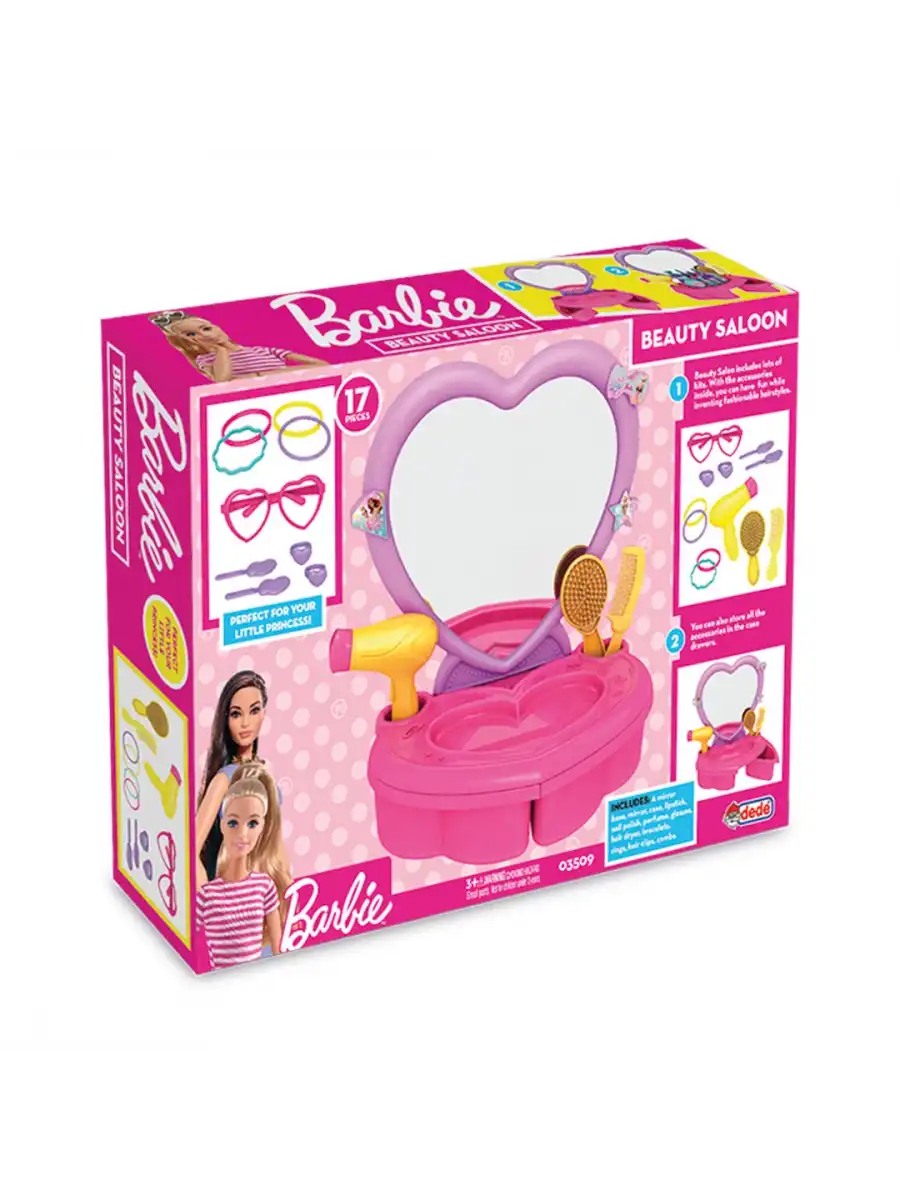 Barbie Güzellik Salonu - Güzellik Setleri - Kuaför Oyuncak Seti - Makyaj Seti