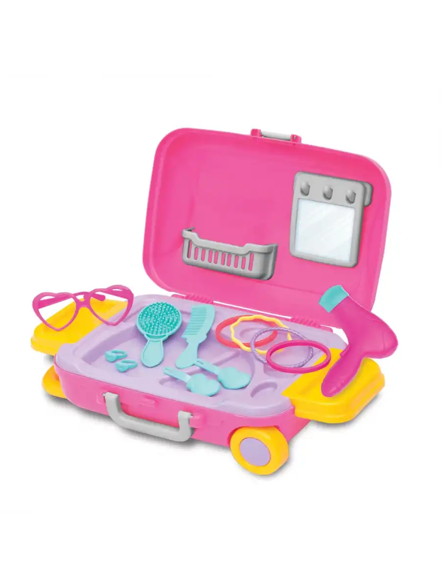 Barbie Güzellik Set Bavulum - Güzellik Setleri - Kuaför Oyuncak Seti - Makyaj Seti
