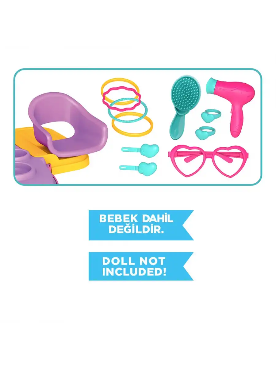 Barbie Güzellik Seti Sırt Çantası - Güzellik Setleri - Kuaför Oyuncak Seti - Makyaj Seti