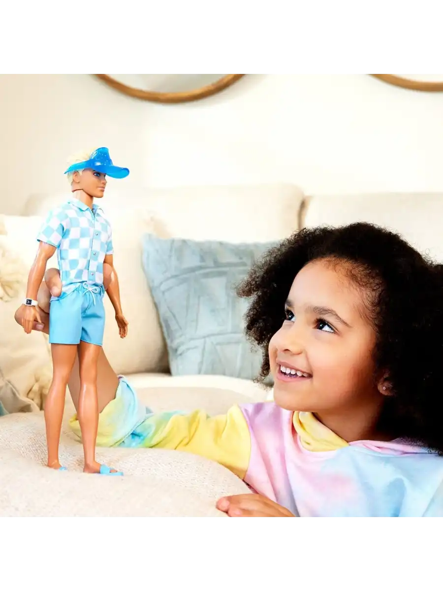 Barbie Ken Plaj Günü Oyun Seti HPL74 - Barbie Ken Bebek Ken Bebek Plaj Seti