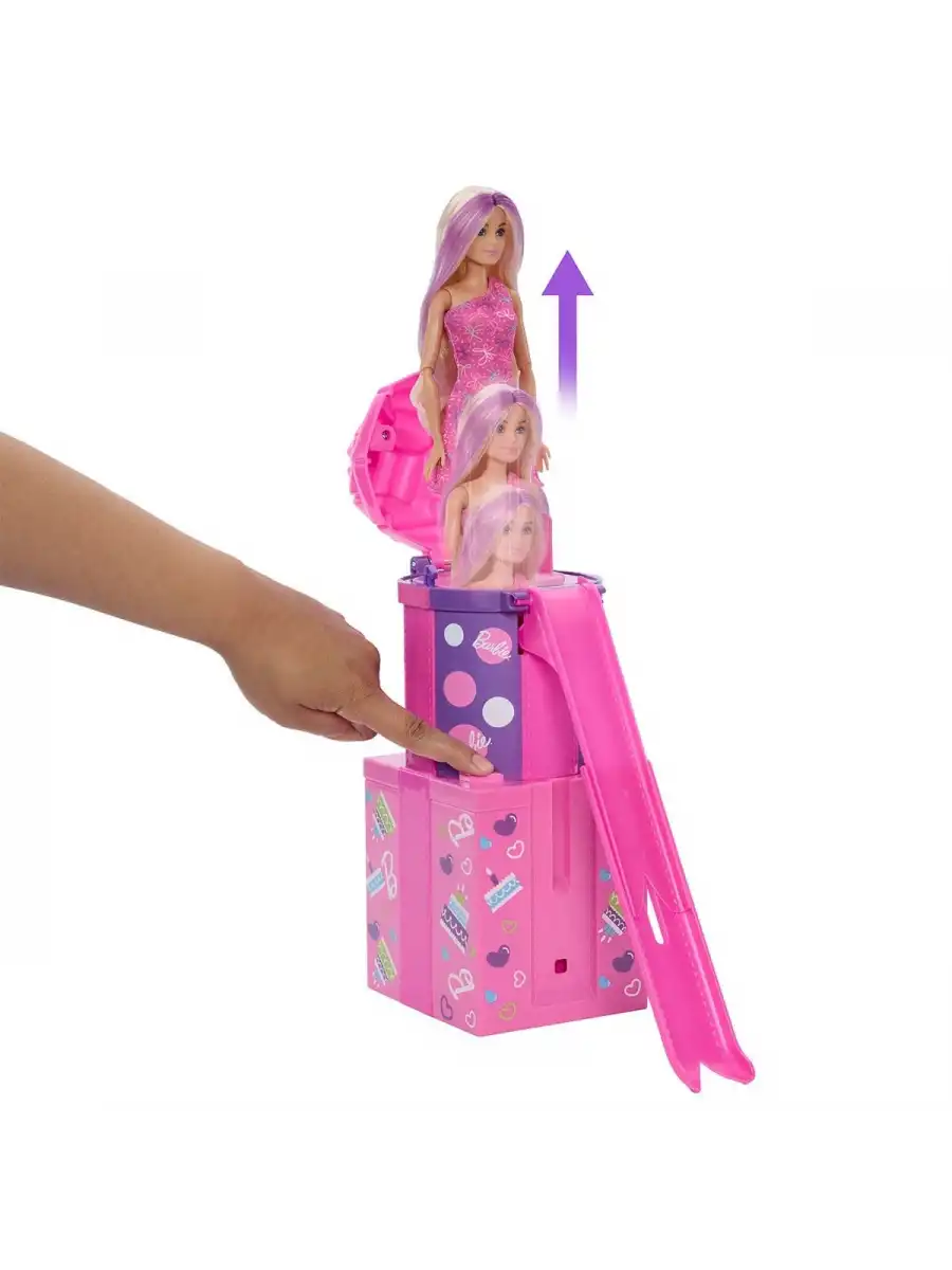 Barbie Party Unboxed Parti Sürprizi Doğumgünü Süprizi JKF66 - Barbie Oyuncak Barbie Bebek