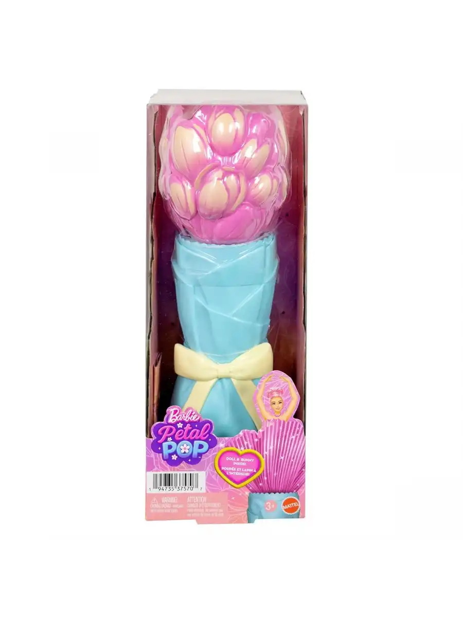 Barbie Petal Pop - Pembe Lale Bebek JMF57 - Barbie Oyuncak Barbie Bebek
