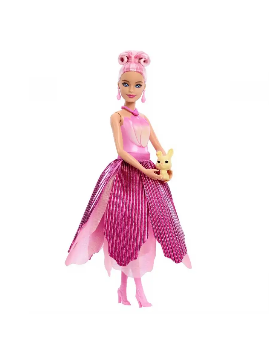 Barbie Petal Pop - Pembe Lale Bebek JMF57 - Barbie Oyuncak Barbie Bebek