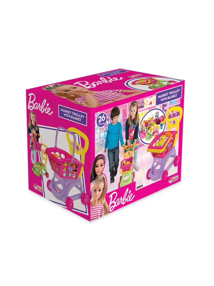 Barbie Sepetli Market Arabası - Mutfak Setleri - Ev Oyuncak Setleri