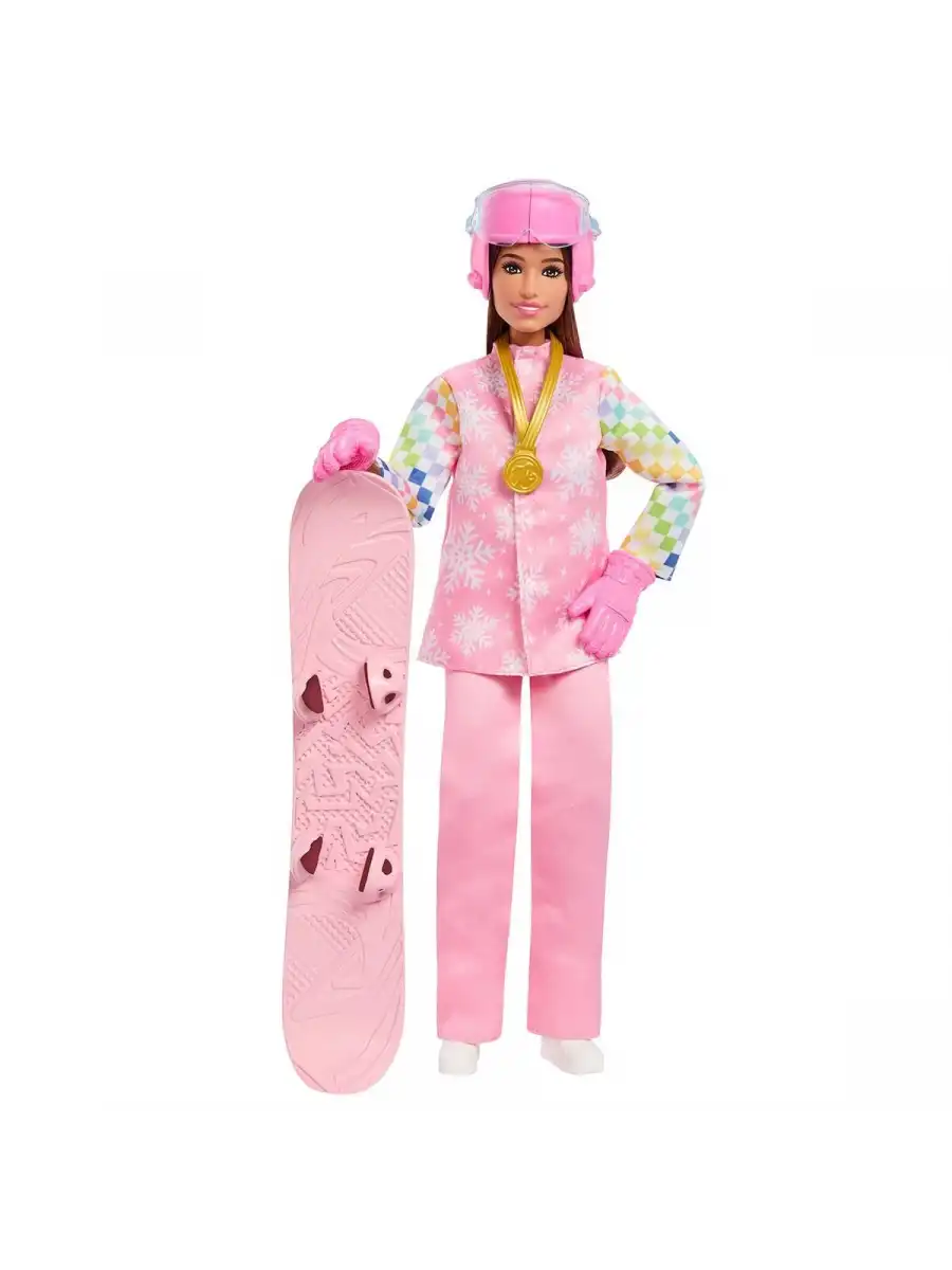 Barbie Snowboard Sporcusu Oyun Seti JKF78 - Barbie Oyuncak Barbie Bebek