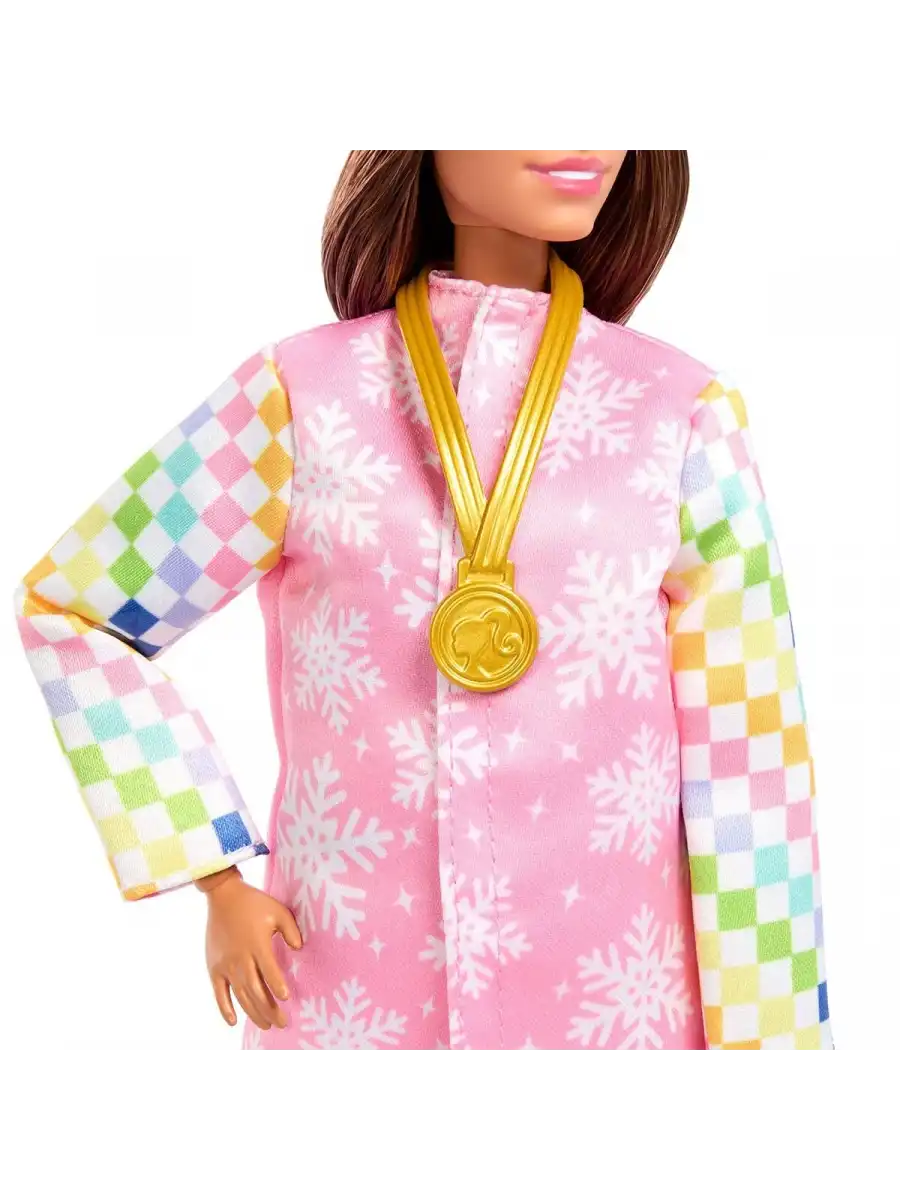 Barbie Snowboard Sporcusu Oyun Seti JKF78 - Barbie Oyuncak Barbie Bebek