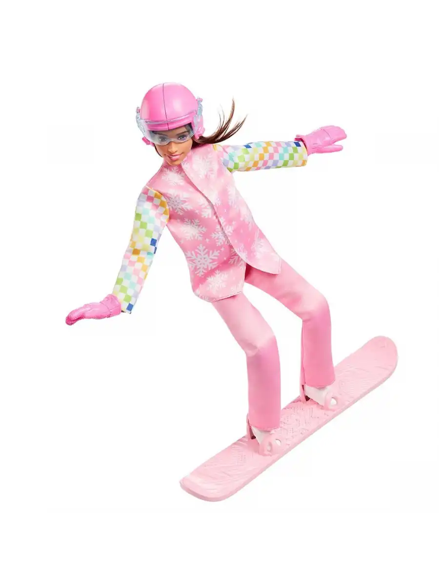 Barbie Snowboard Sporcusu Oyun Seti JKF78 - Barbie Oyuncak Barbie Bebek