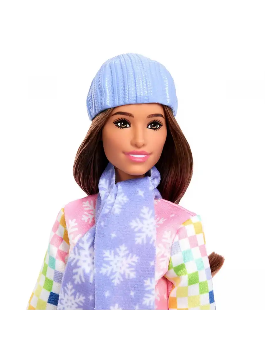 Barbie Snowboard Sporcusu Oyun Seti JKF78 - Barbie Oyuncak Barbie Bebek