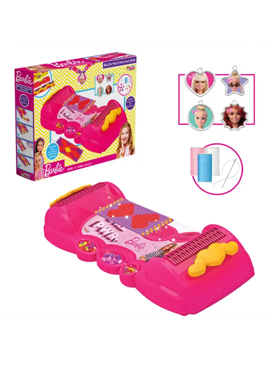 Barbie Takı Dokuma Seti - Dede Takı Seti - Boncuk Kolye Seti - Barbie Oyuncakları