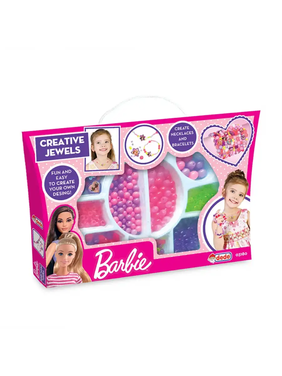 Barbie Takı Seti Küçük El Çantası - Dede Takı Seti - Boncuk Kolye Seti - Barbie Oyuncakları