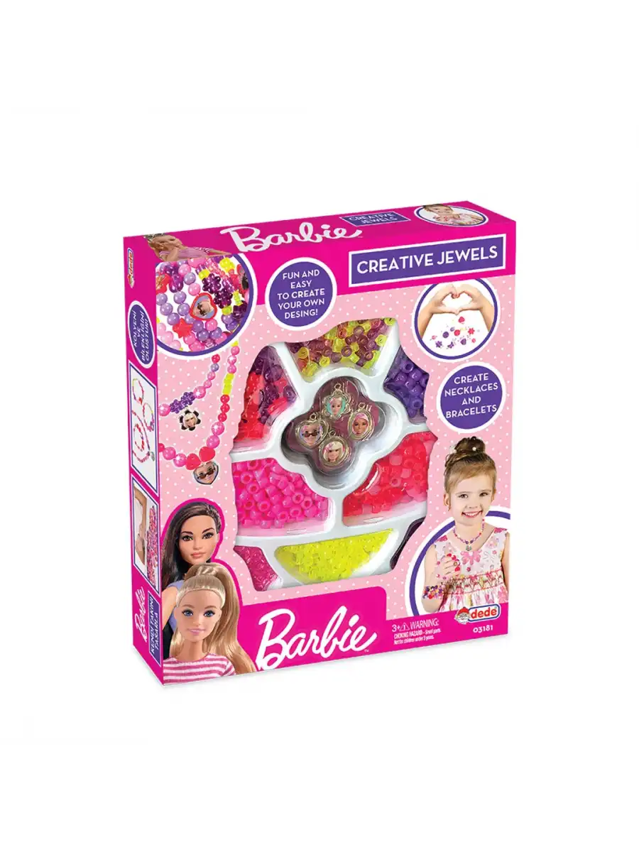 Barbie Tekli Takı Seti - Dede Takı Seti - Boncuk Kolye Seti - Barbie Oyuncakları