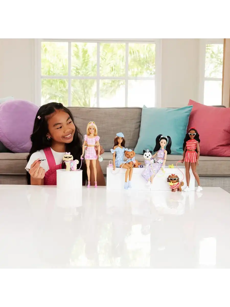 Barbie Twinning Looks - Çiçek Teması JFP39 - Barbie Oyuncak Barbie Bebek