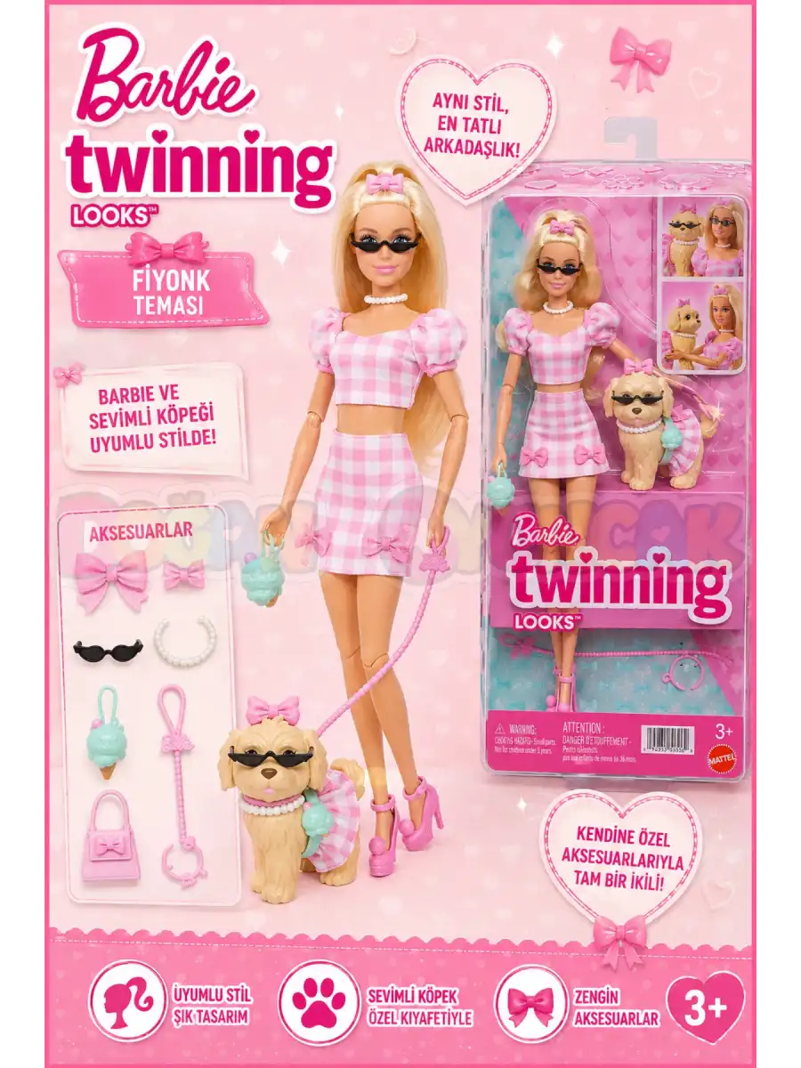 Barbie Twinning Looks - Fiyonk Teması JFP36 - Barbie Oyuncak Barbie Bebek