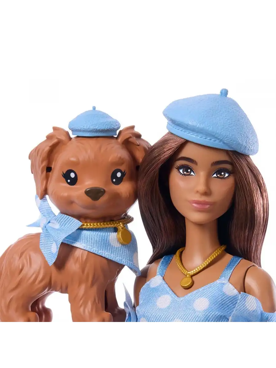 Barbie Twinning Looks - Puantiye Teması JFP38 - Barbie Oyuncak Barbie Bebek