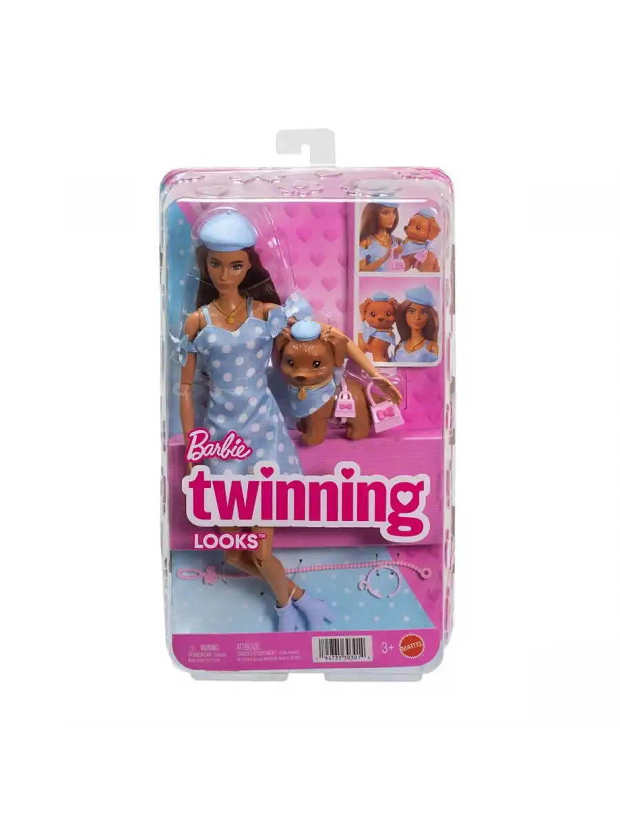 Barbie Twinning Looks - Puantiye Teması JFP38 - Barbie Oyuncak Barbie Bebek