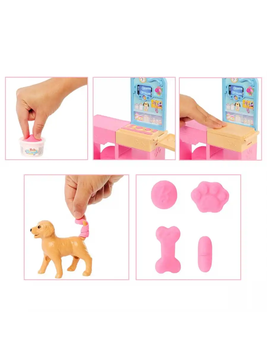 Barbie ve Veteriner Kliniği ve Aksesuarları JFX93 - Barbie Bebek Hayvan Bakım Ünitesi