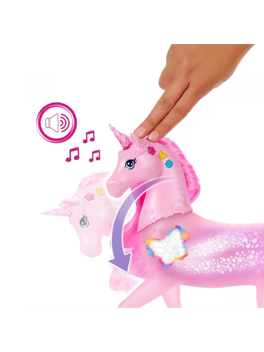 Barbienin Işıltılı Tek Boynuzlu Atı JCP78 - Barbie Bebek Barbie At Barbie Unicorn