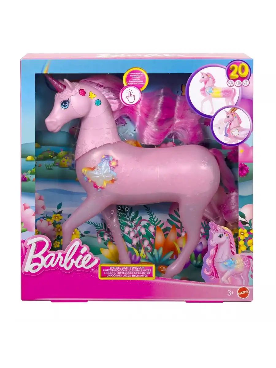 Barbienin Işıltılı Tek Boynuzlu Atı JCP78 - Barbie Bebek Barbie At Barbie Unicorn