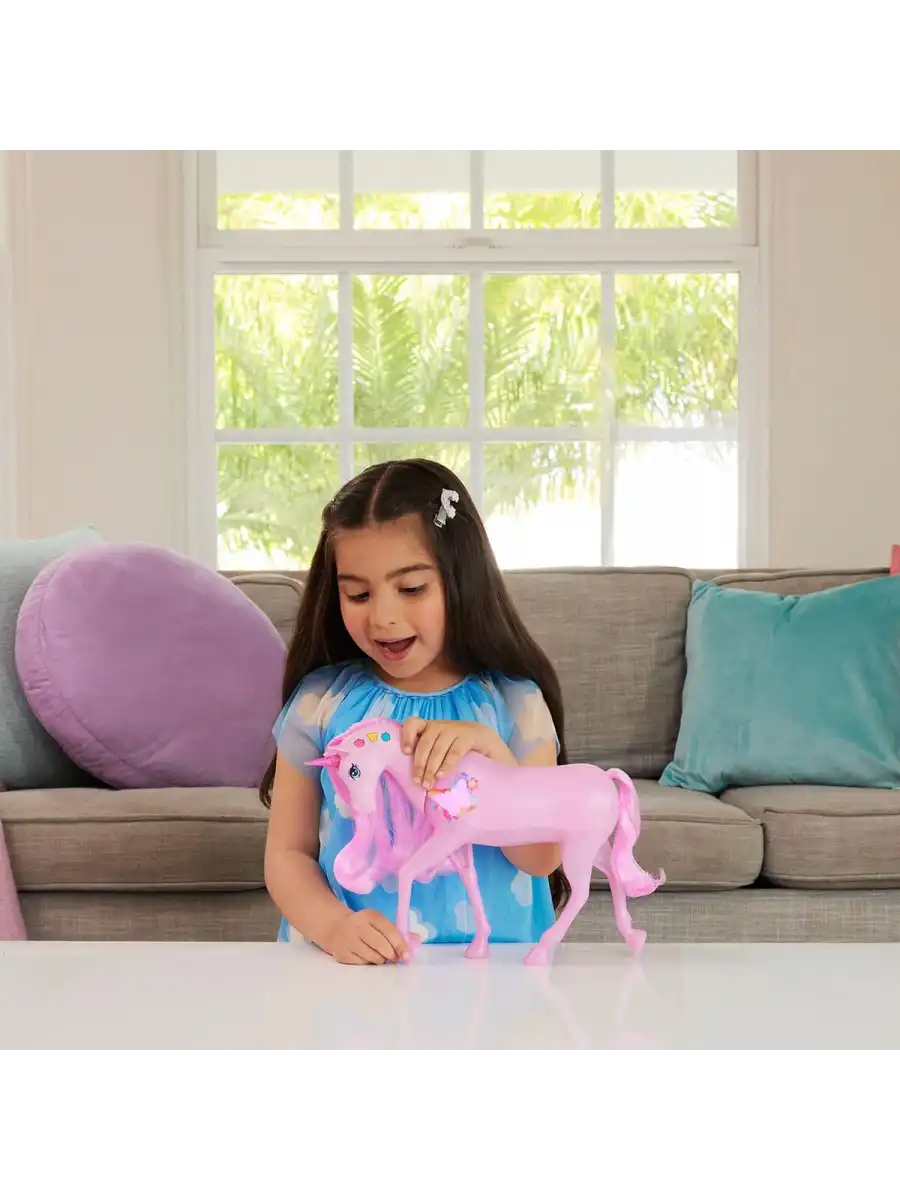 Barbienin Işıltılı Tek Boynuzlu Atı JCP78 - Barbie Bebek Barbie At Barbie Unicorn