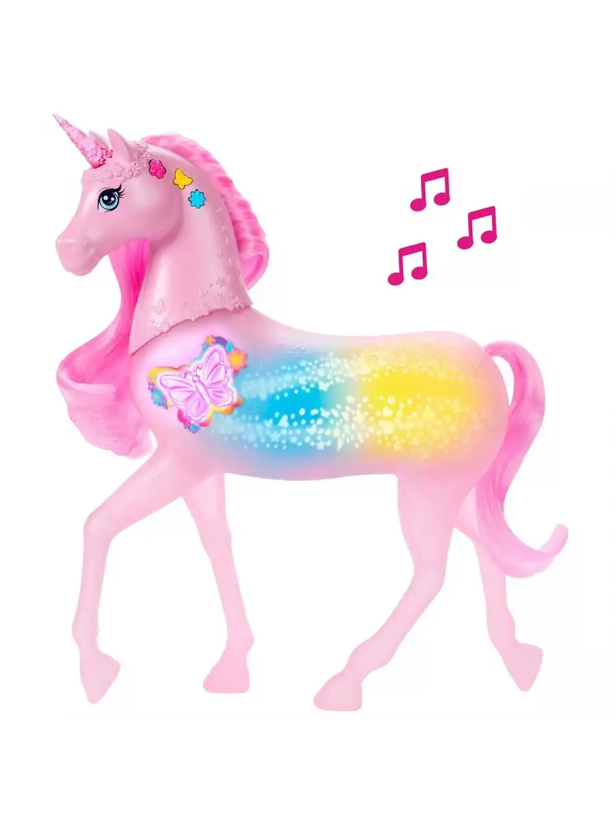 Barbienin Işıltılı Tek Boynuzlu Atı JCP78 - Barbie Bebek Barbie At Barbie Unicorn