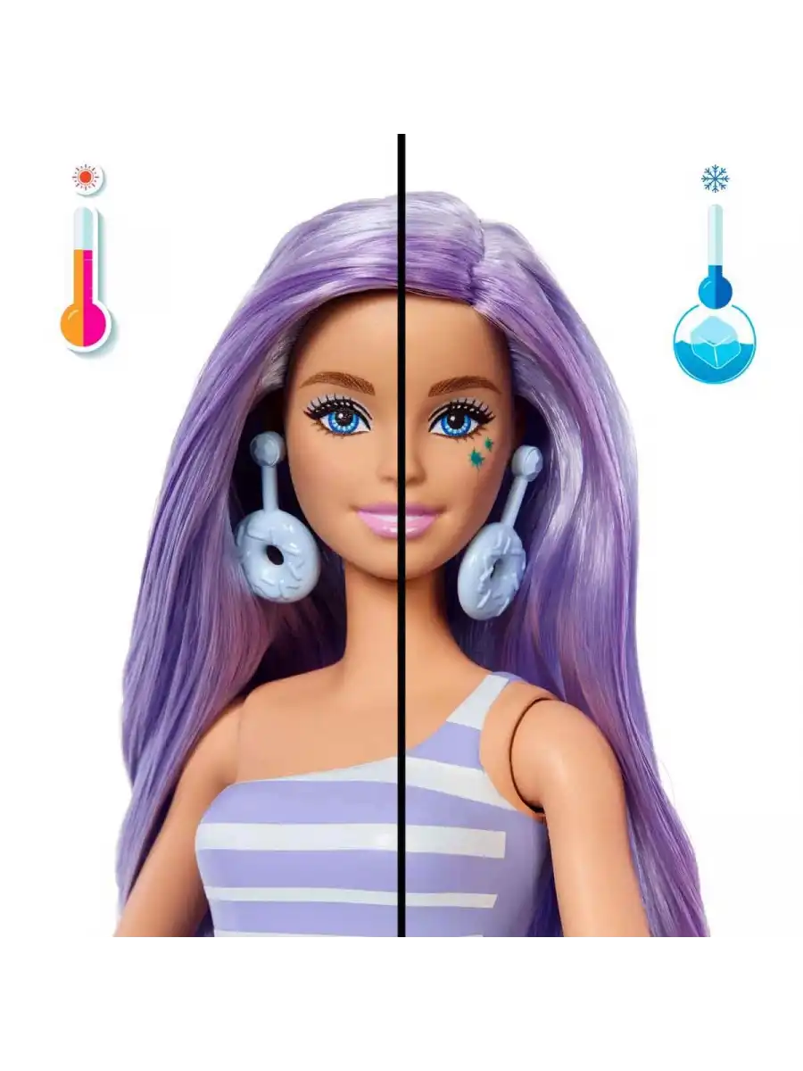Barbie Pop Reveal Atıştırmalık Serisi JFY00 - Barbie Bebek Barbie Renk Değiştiren Süpriz Paket