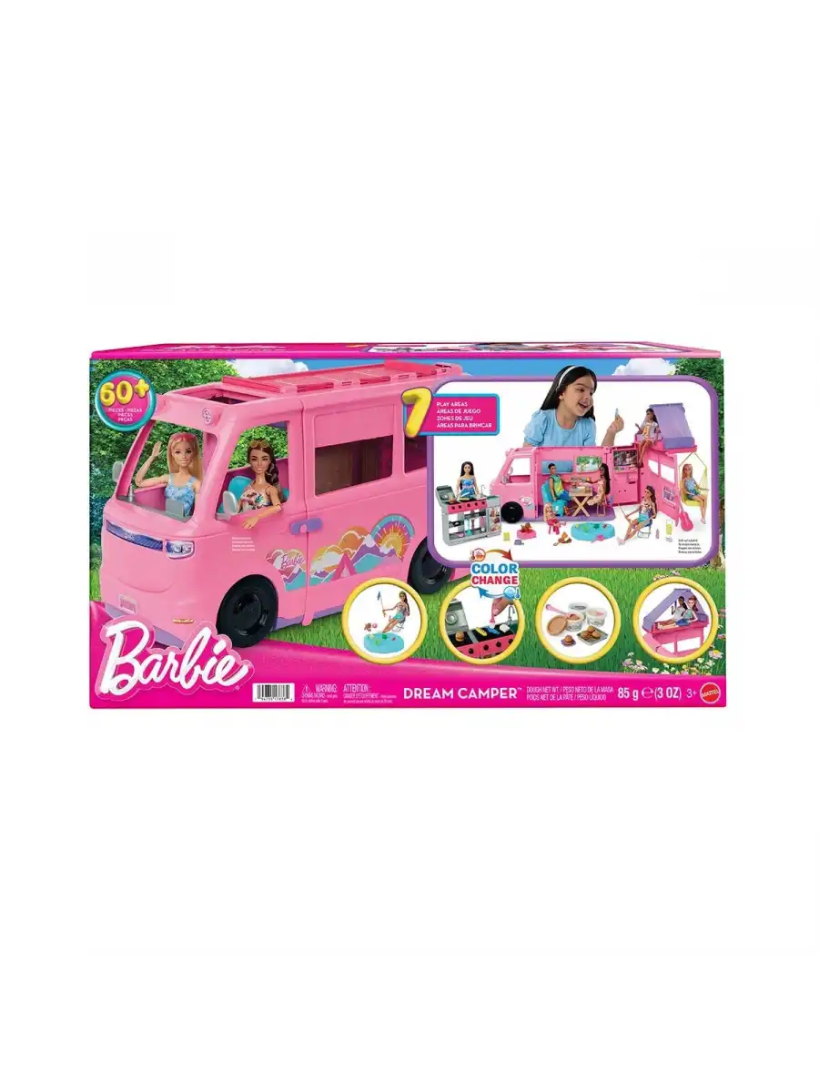 Barbienin Yeni Rüya Karavanı HRJ78 - Barbie Bebek Barbie Karavanı Baribe Tatil Seti